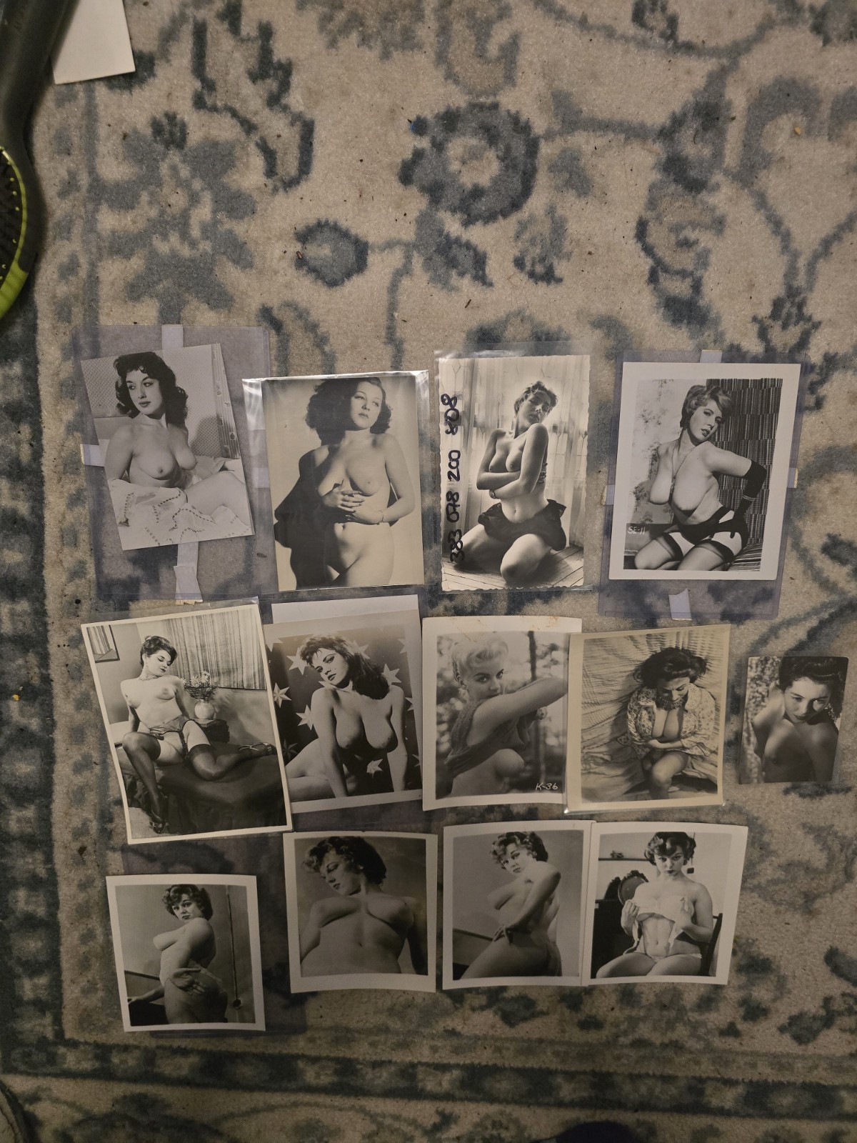 LOT 13 Antique Original Nude Female Model Erotica Risque Photographs Porn