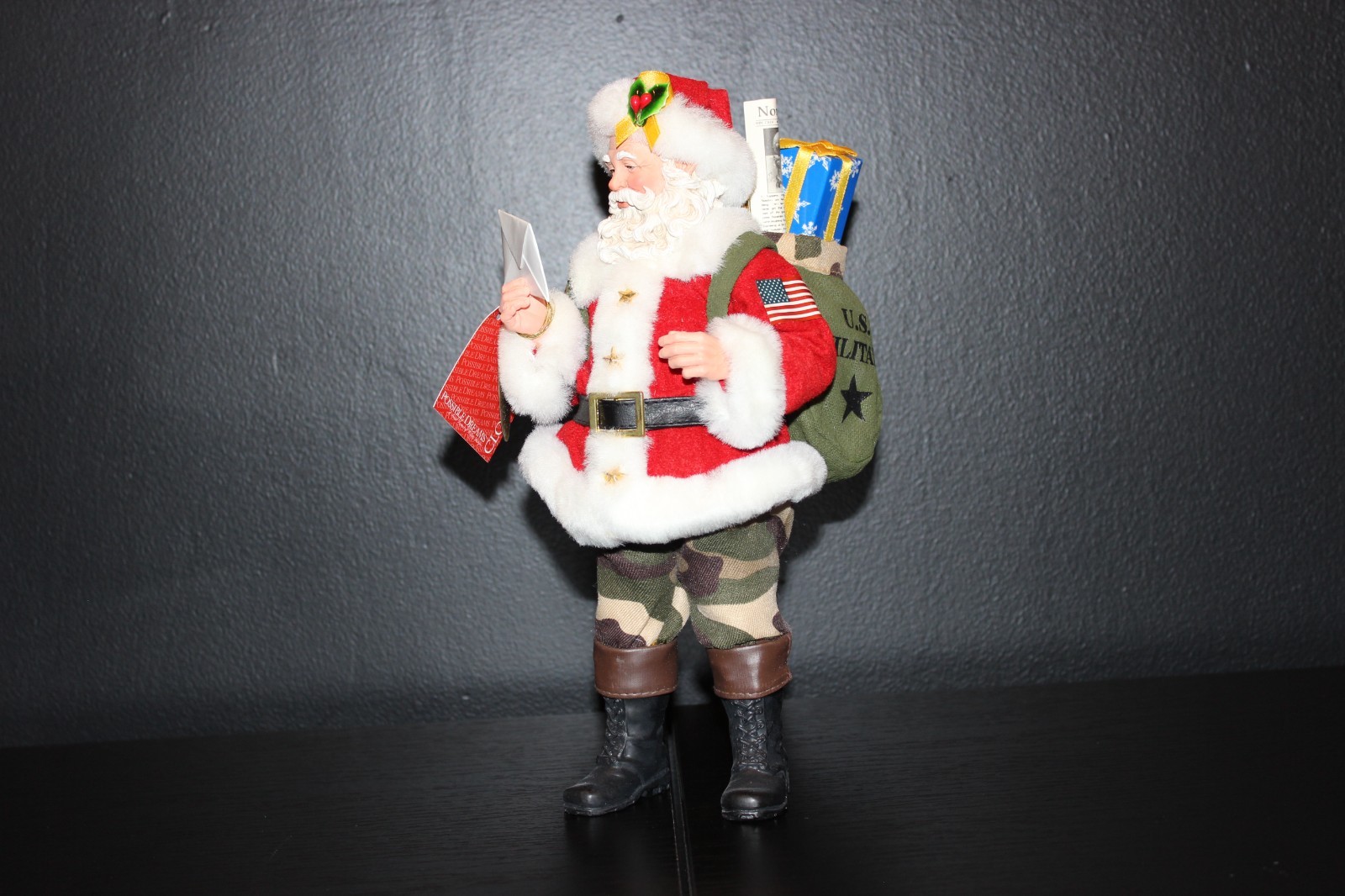 Possible Dreams Clothtique Santa XXOO from Home Figure #71100 Possible Dreams Clothtique Santa XXOO from Home Figure #71100