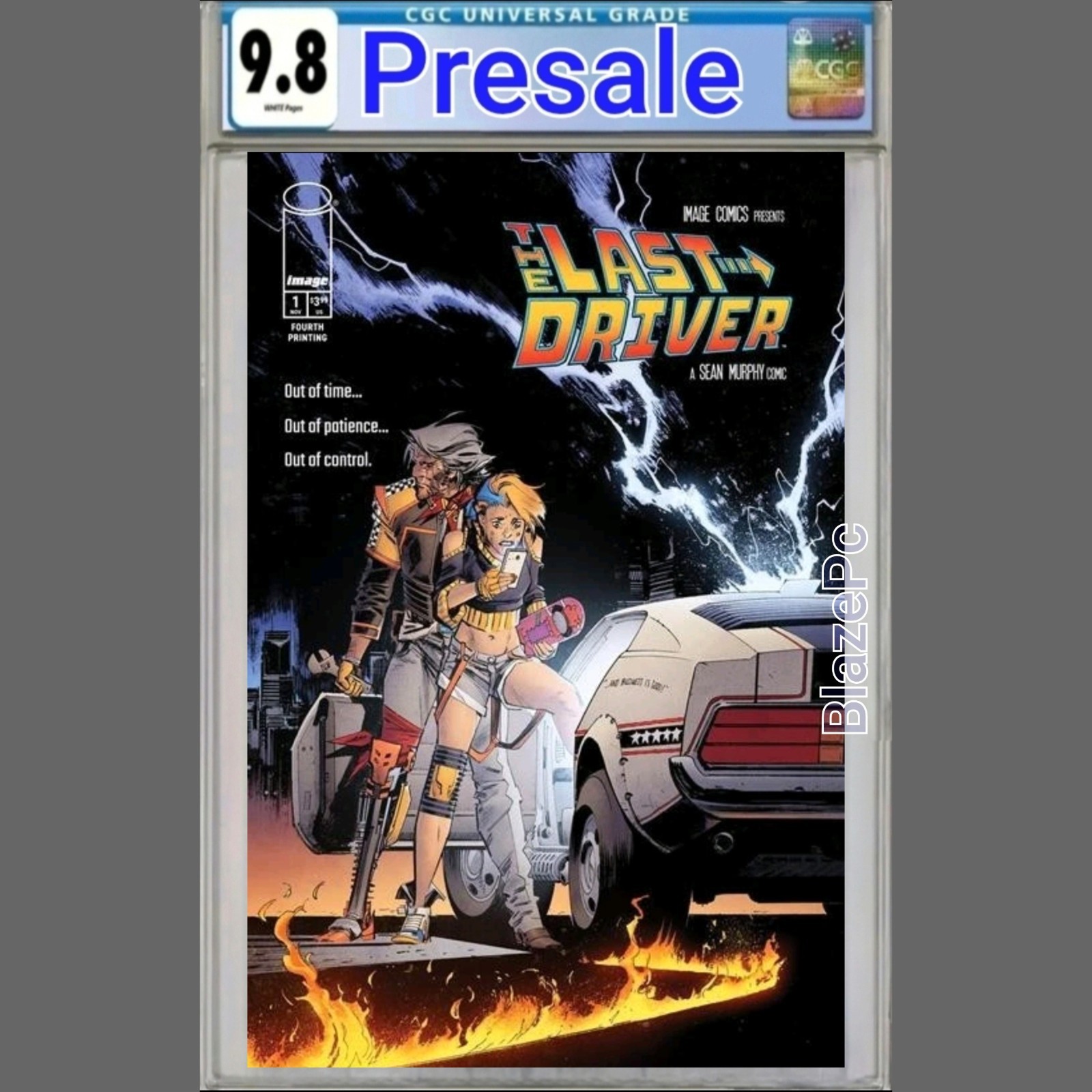 Last Driver #1 CGC 9.8 4th Print Back 2 The Future Homage Variant Image PRESALE