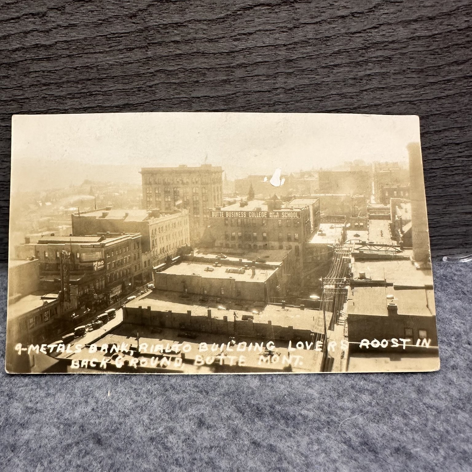 RPPC Butte MT Metals Bank Rialto Building Business College Lovers Roost