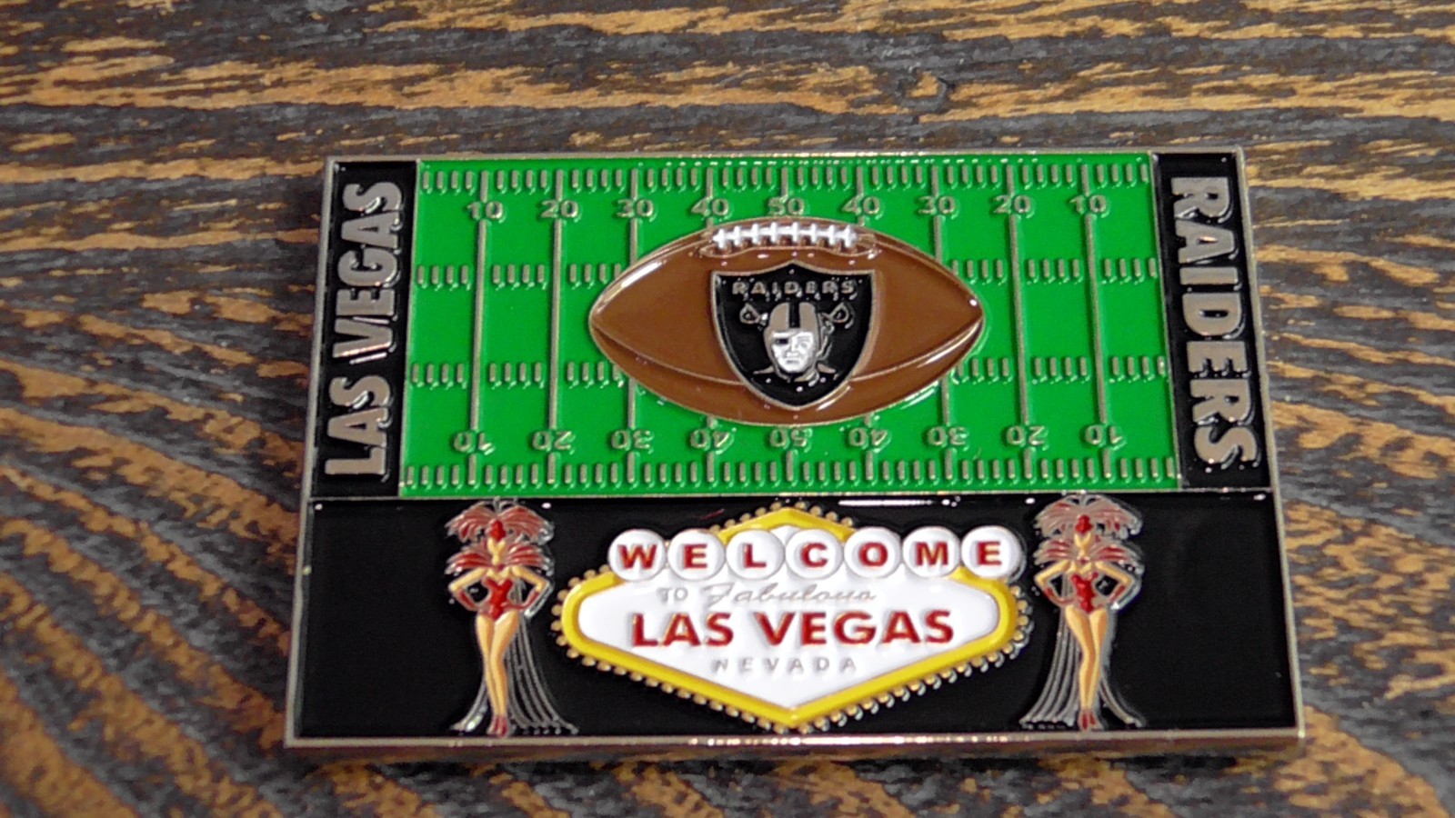 Las Vegas Raiders Welcome To Fabulous Las Vegas Stadium Challenge Coin