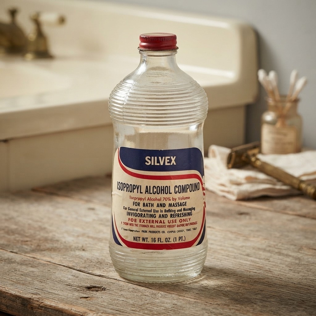 RARE Vintage 1967 SILVEX Isopropyl Alcohol Bottle, Park Products H-E-B Texas
