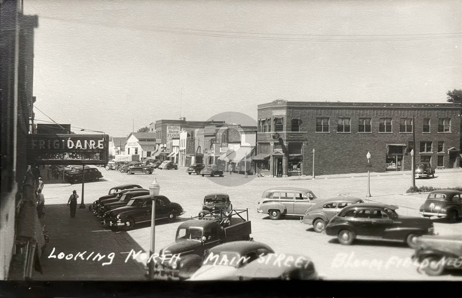Bloomfield Nebraska Main Street 1950s Bank Stores RPPC Photo Postcard COPY Bloomfield Nebraska Main Street 1950s Bank Stores RPPC Photo Postcard COPY