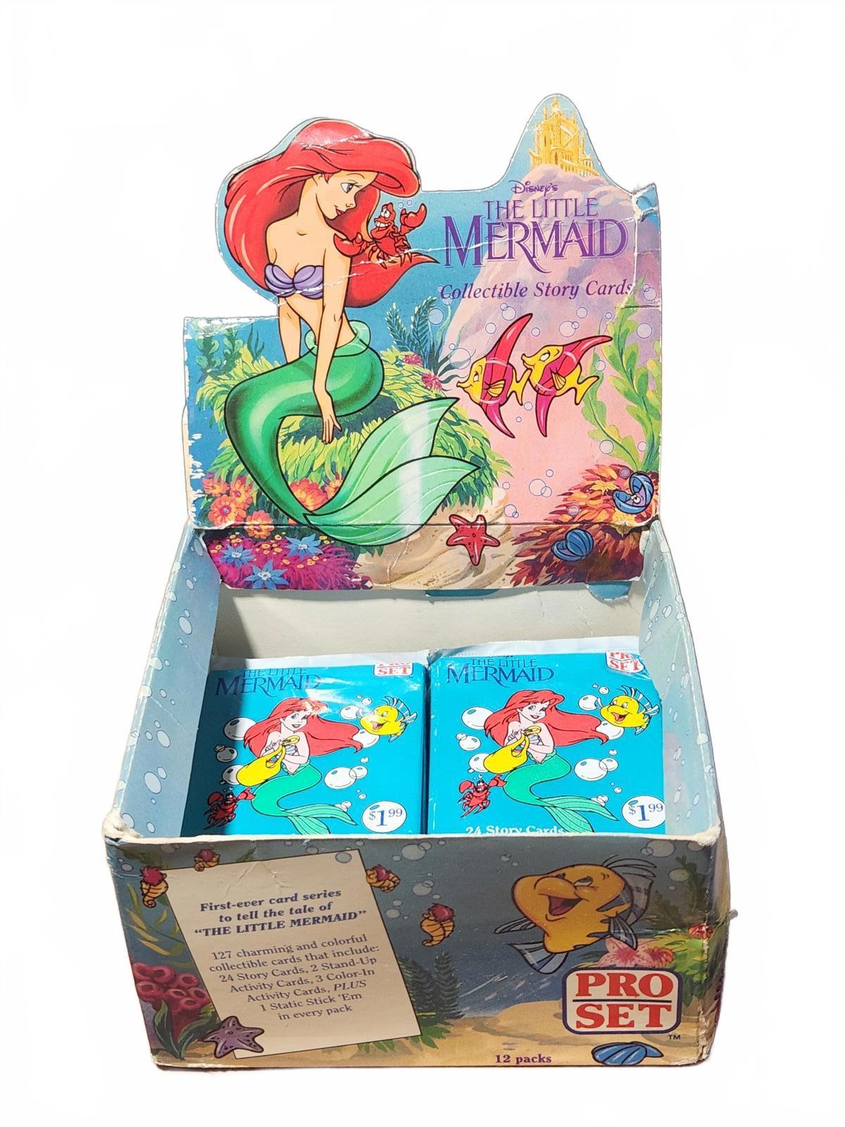 Vintage 1990 Disney The Little Mermaid Collectible Story Cards - 12 Packs