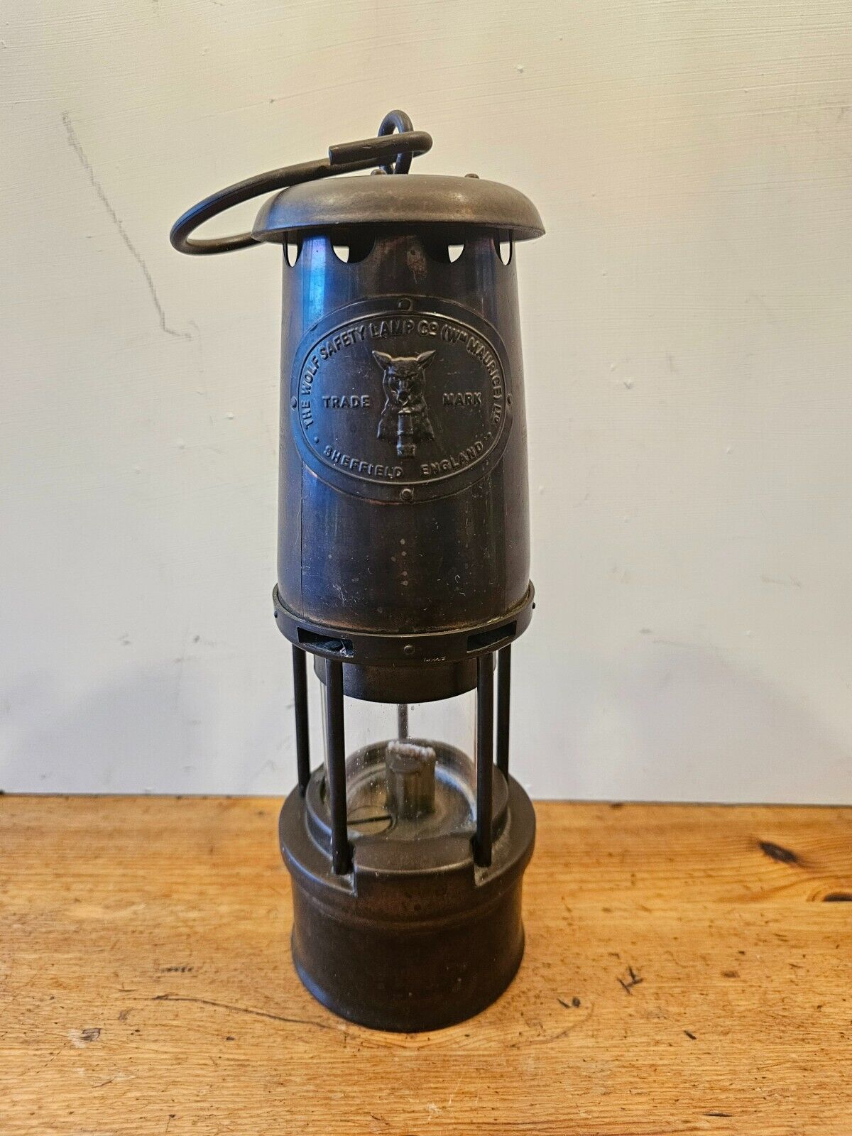 The Wolf Safety Lamp Co (Wm Maurice) Ltd Sheffield Miners Lamp Type 7