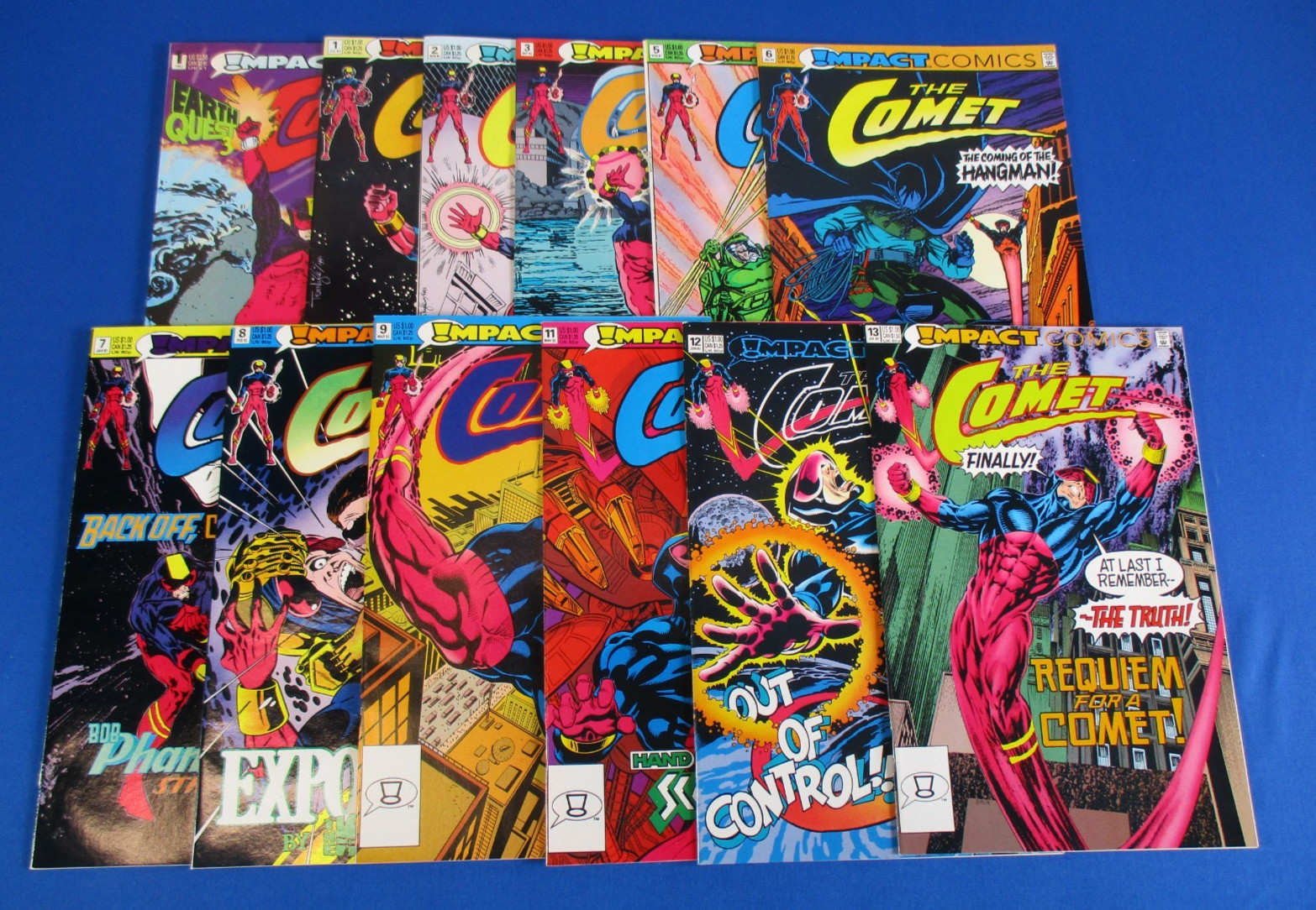 Impact Comics The Comet Lot Run 1 2 3 5 6 7 8 9 11 12 13 Annual #1 VF/NM