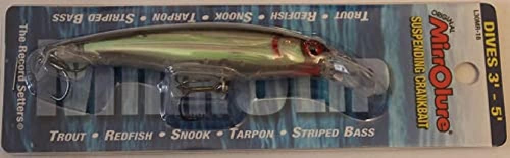 Mirrolure L30MR-18 MirrOLip, Green Bk/White/Silver