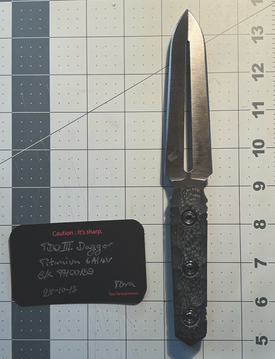 Tora Tactical TDO3 dagger titanium knife - RARE