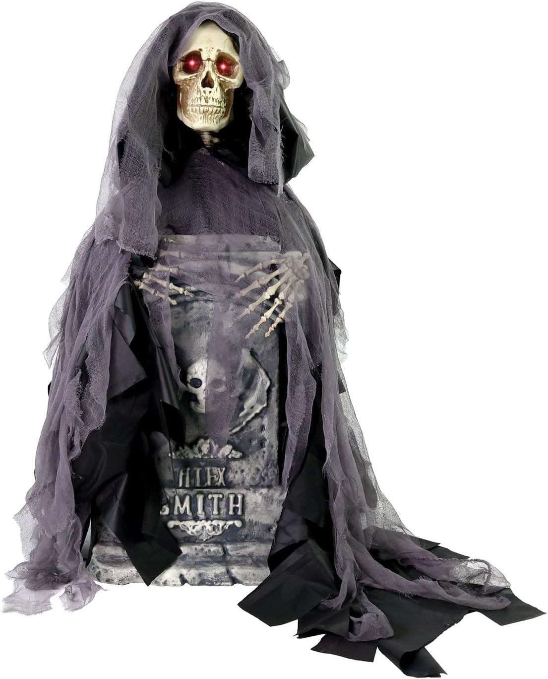 3.0-Ft. Rising Reaper W/ Tombstone Animatronic
