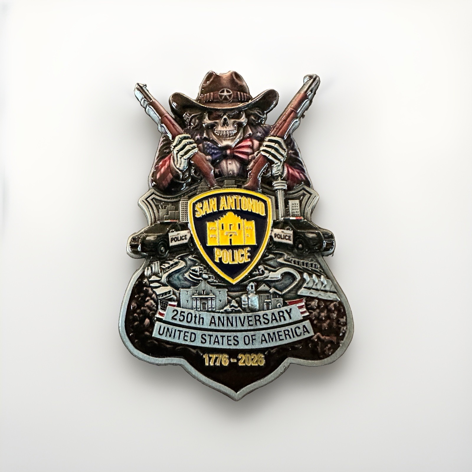 San Antonio Police 250th Anniversary 1776-2026 Challenge Coin