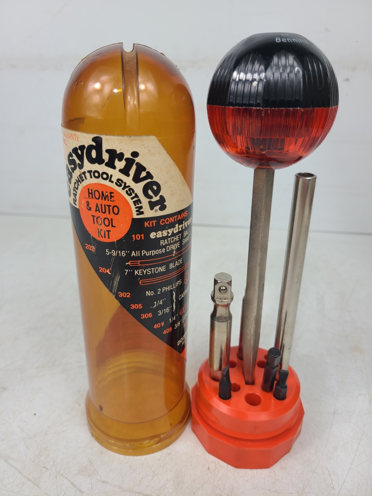 Vintage Creative Tools Inc. EASYDRIVER Ratchet Ball Tool Kit Screwdriver