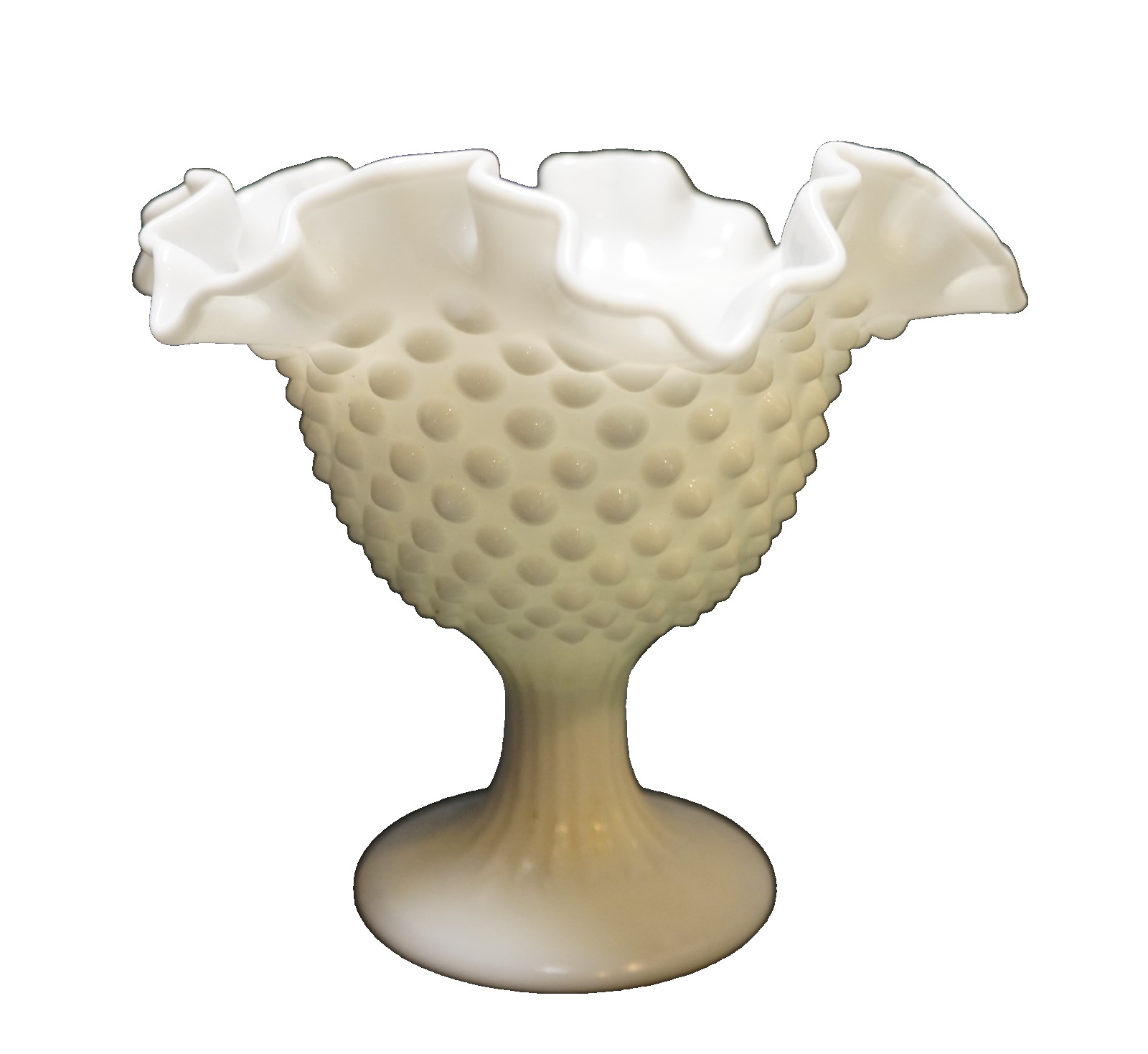 Fenton Hobnail Milk Glass #3728 5 3/4\