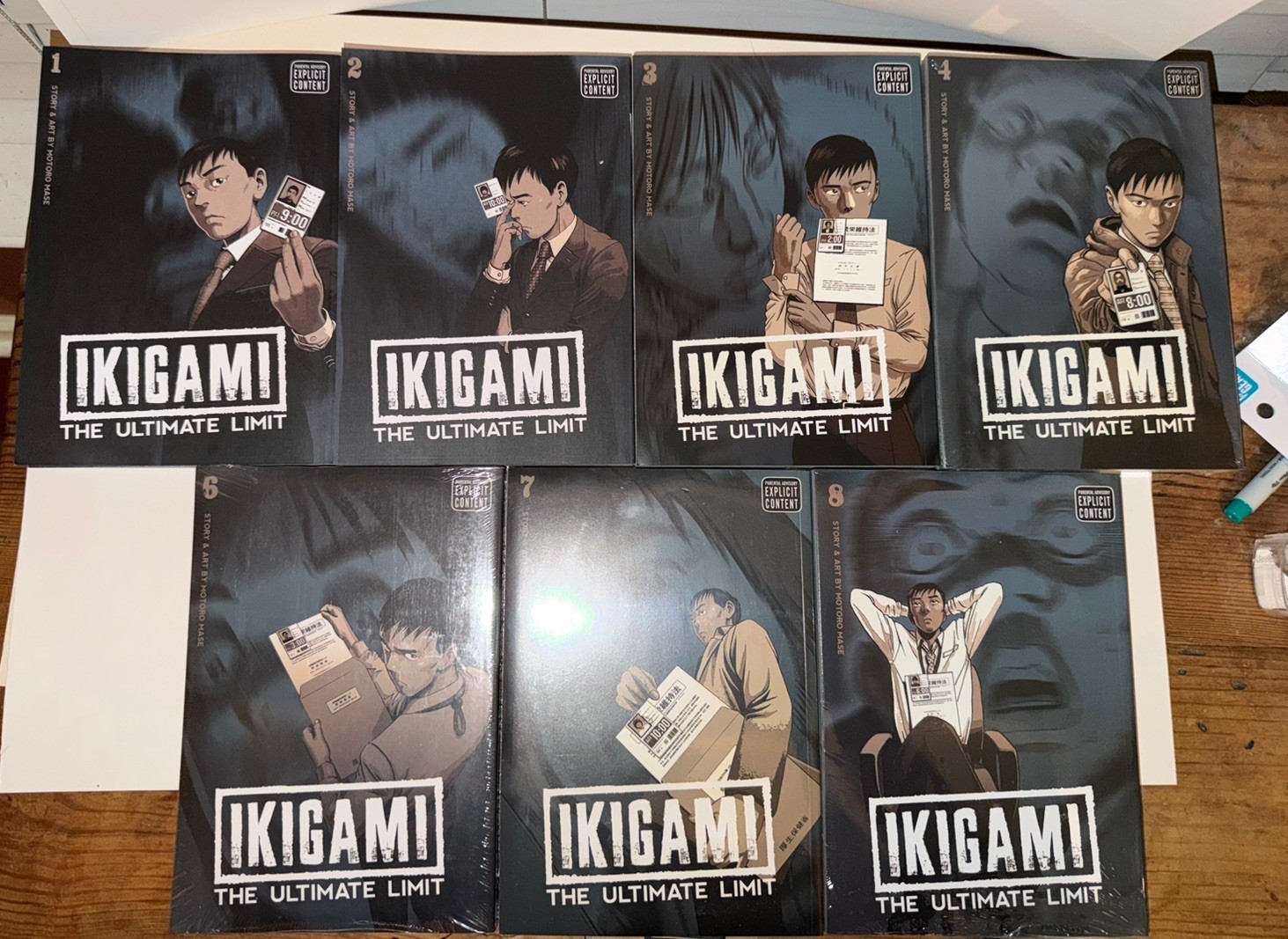 Ikigami the Ultimate Limit vol 1-4, 6-8 English Viz Media 4,6,7,8 Still Sealed