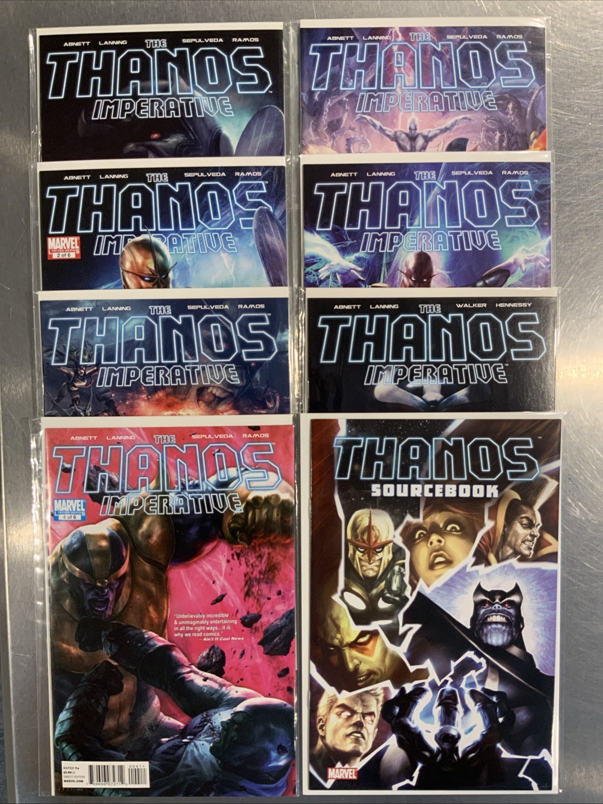 Thanos Imperative 1-6 NM Complete Set Marvel Comics plus Thanos Sourcebook Lot
