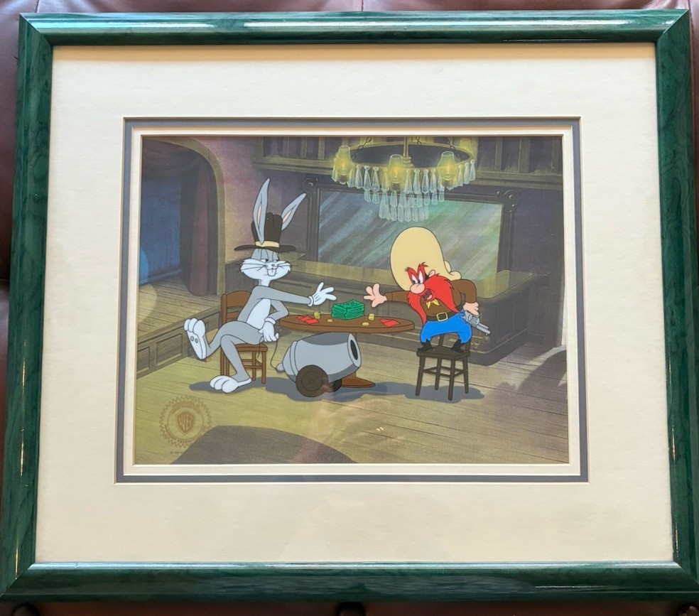 “LOADED HANDS” Warner Bros. Limited Edition Sericel w/COA; c. 1992