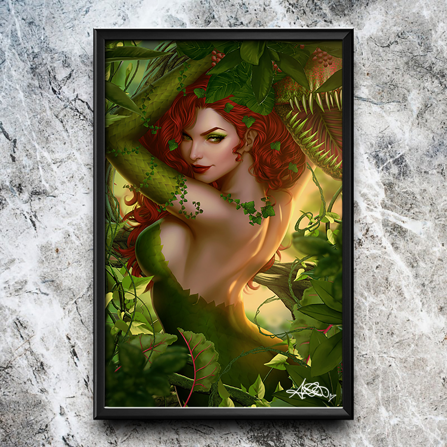 {SIGNED} Batman #181 Poison Ivy ADA Art Print 11x17\