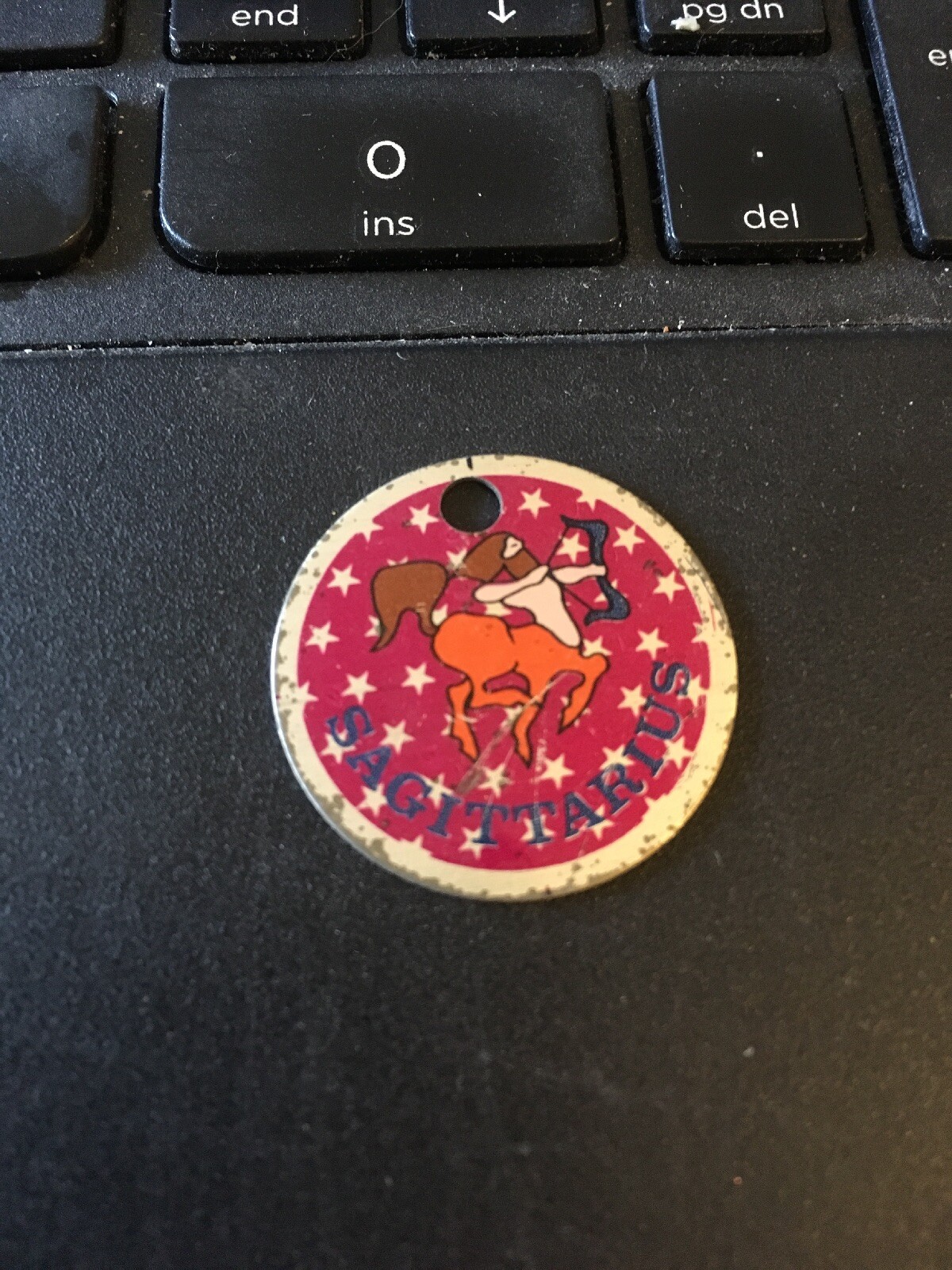 1969 Charm Coin Fob: Glendinning Company Zodiac Sign: Sagittarius