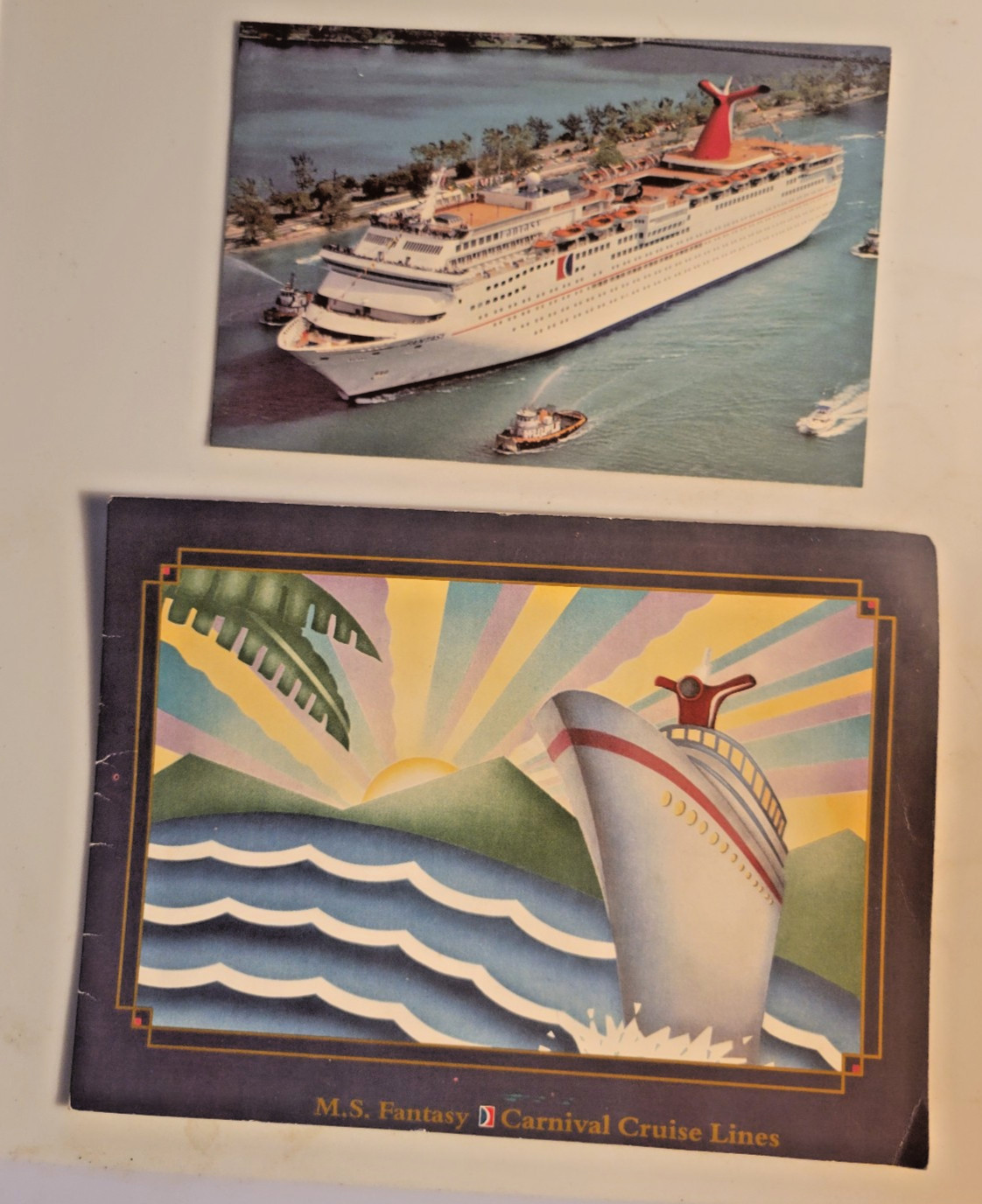 2 Carnival Fantasy Cruise Ship Post Cards (Ship no longer in service) Unused 2 Carnival Fantasy Cruise Ship Post Cards (Ship no longer in service) Unused