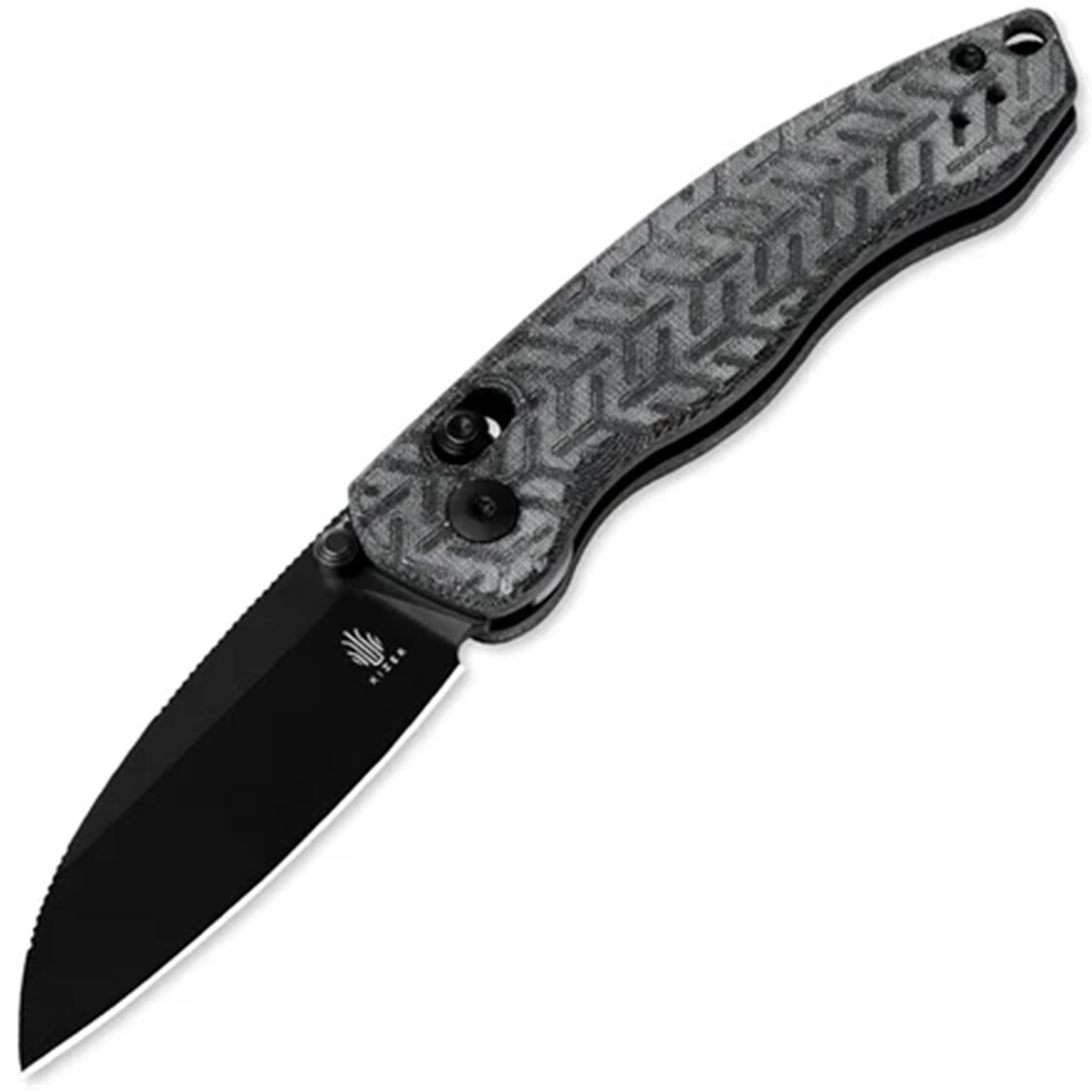 Kizer Cutlery Exist Clutch Lock Black Micarta Folding Nitro-V Knife V3681A1