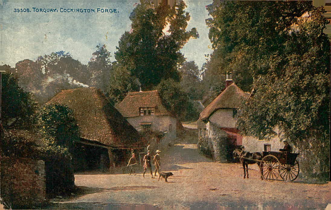 Vintage Torquay: Cockington Forge, England Postcard