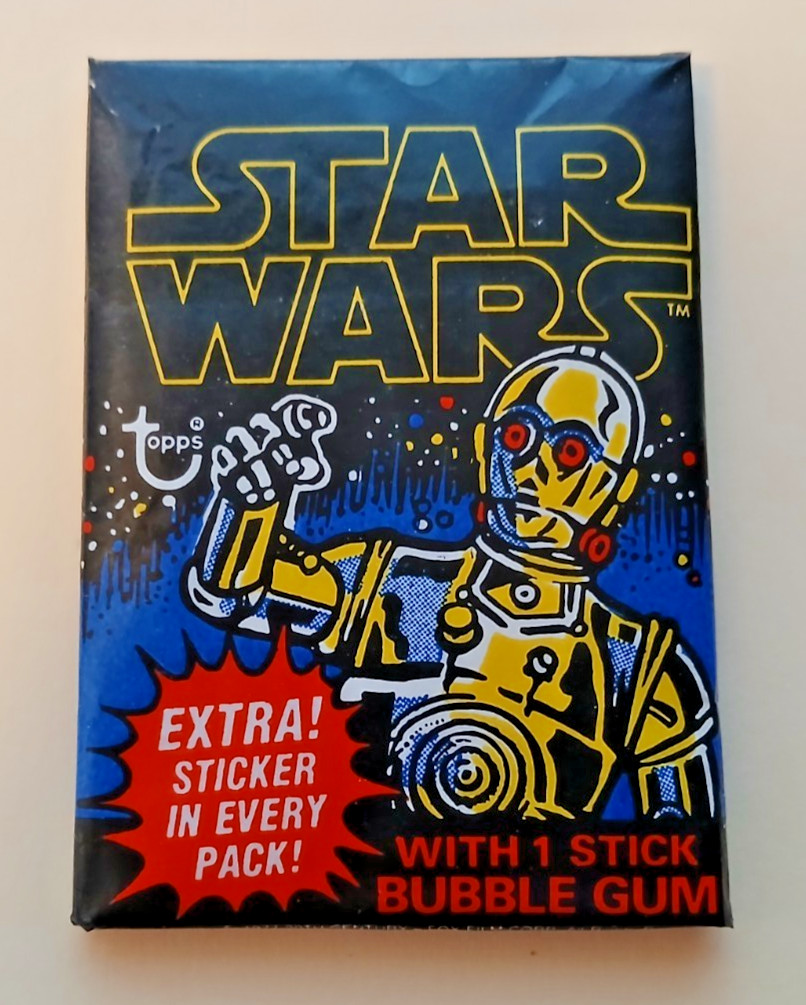 1977 Topps - STAR WARS Black/Blue Series 1 - 8 Cards and 1 Sticker