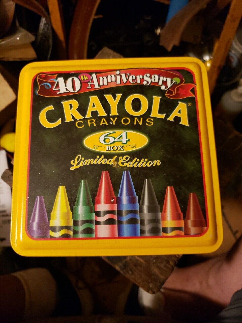 Vintage 1998 Crayola 40th ANNIVERSARY Limited Edition Tin 64+ Crayons