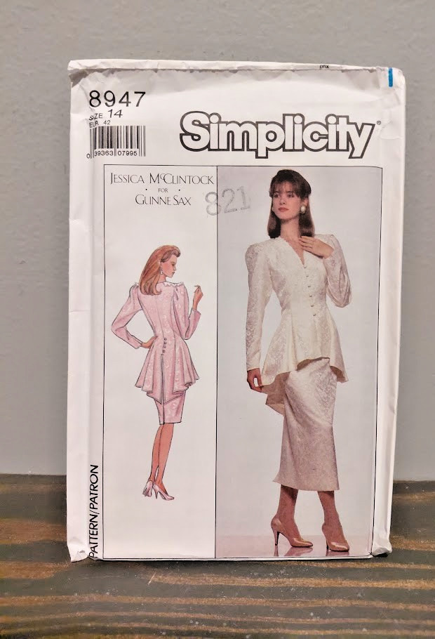Simplicity 8947 Miss 2 Piece Dress Size 14 Party Sewing  Pattern Uncut