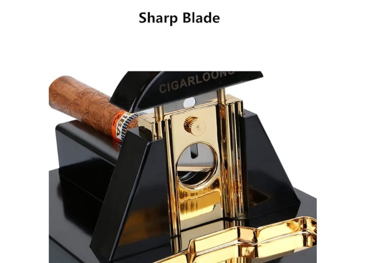 LUXURY Cigar Cutter Steel Sharp Blade Table Top Guillotine WE SHIP OVERSEAS