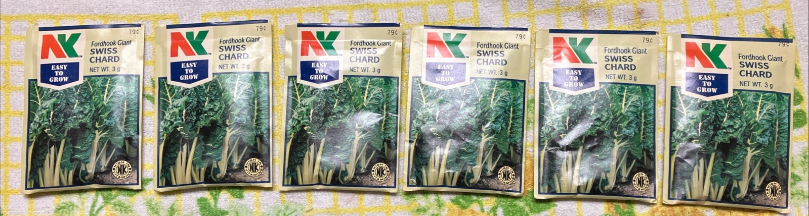 Vintage Northrup King Fordhook Giant Swiss Chard Seed Packets