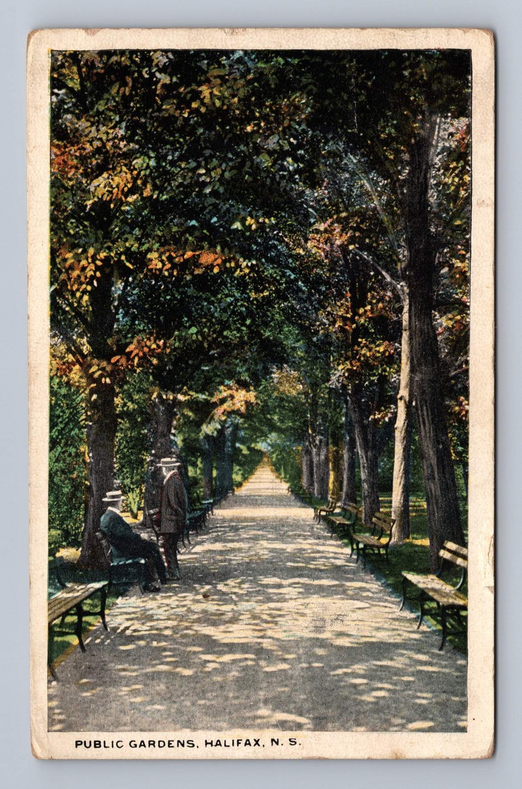 Nova Scotia HALIFAX Public Gardens Walkway 1928 to Riverhead NY Nova Scotia HALIFAX Public Gardens Walkway 1928 to Riverhead NY