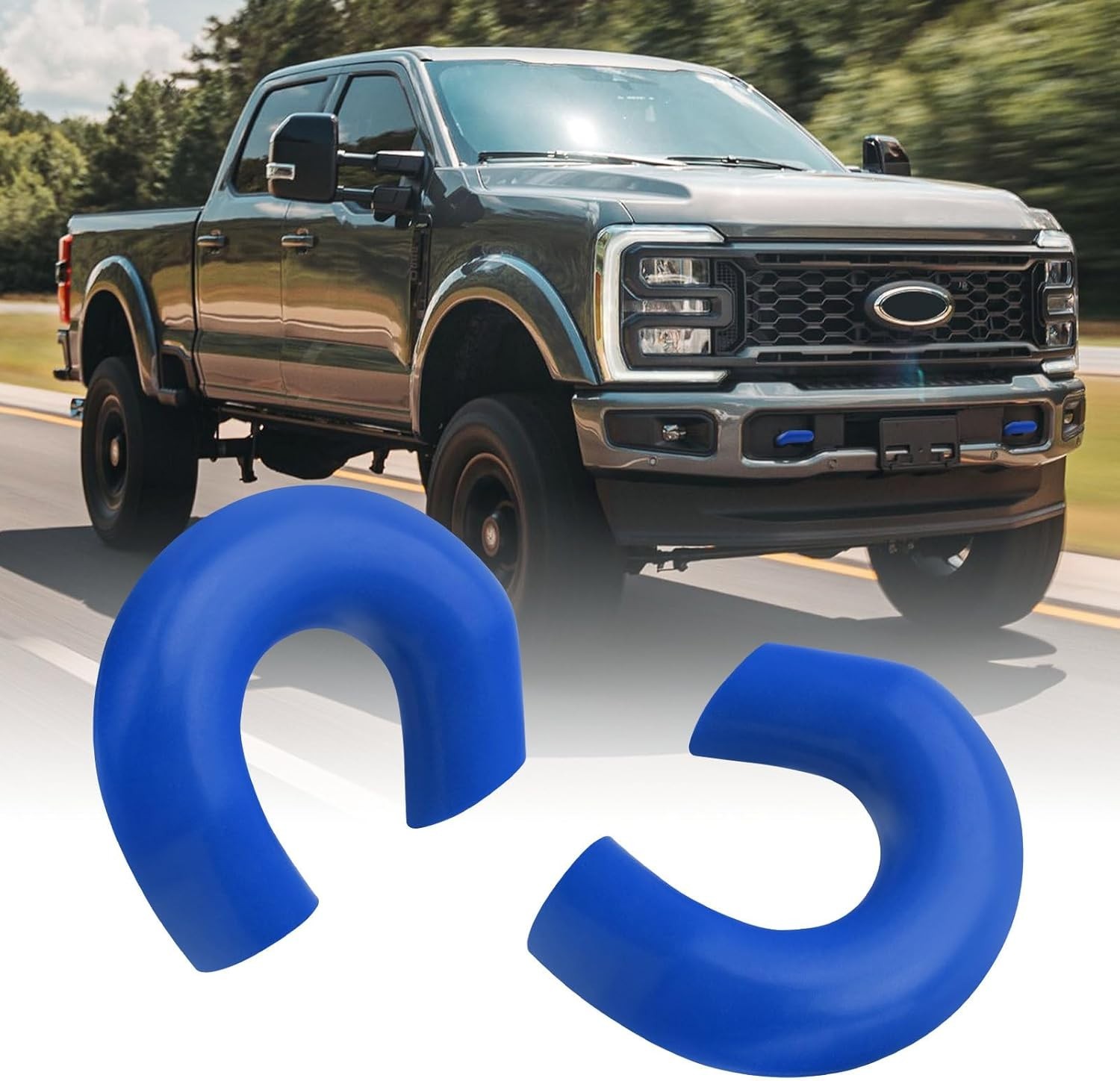 TECHPICCO Tow Hooks Covers for Ford Super Duty F250 F350 F450 2017-2026  Compa