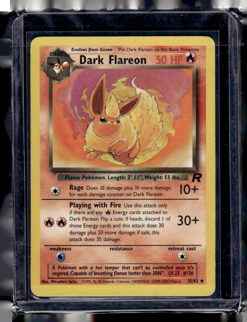 Pokemon TCG Dark Flareon Team Rocket Set 35/82