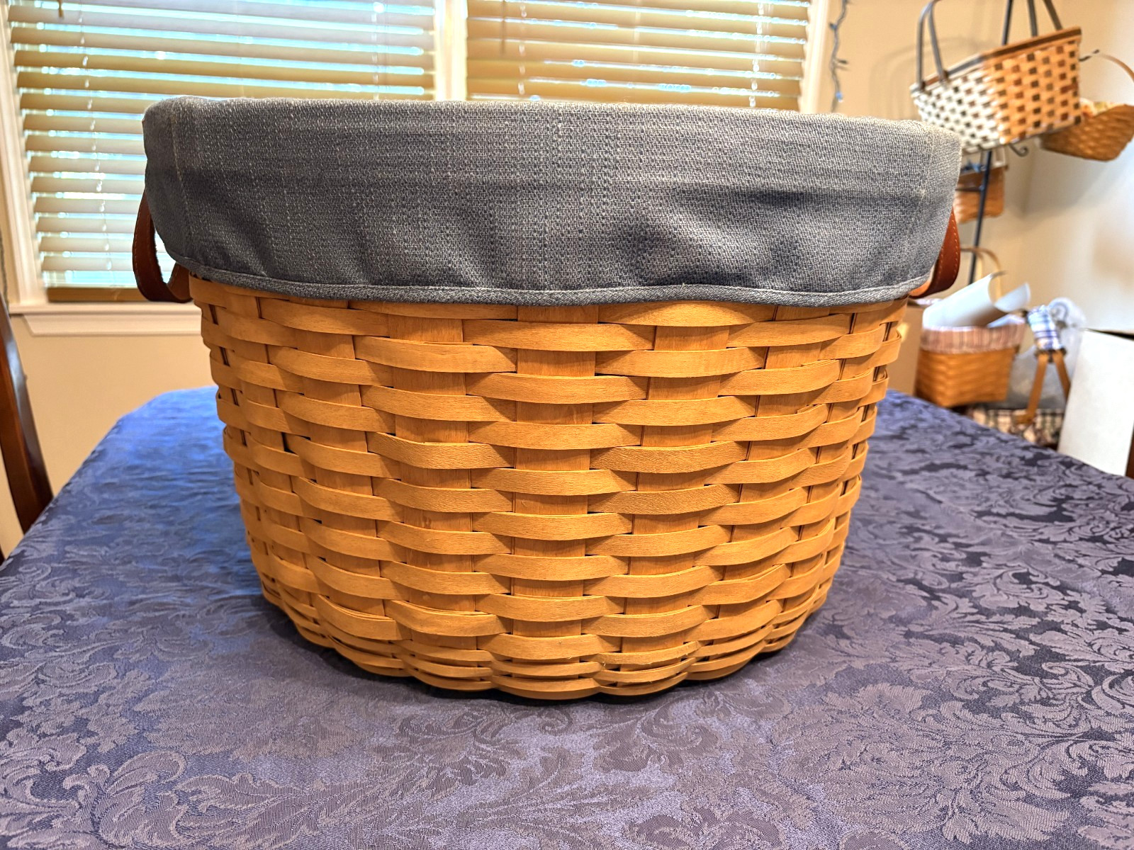 Longaberger Work A Round basket, 19.75\