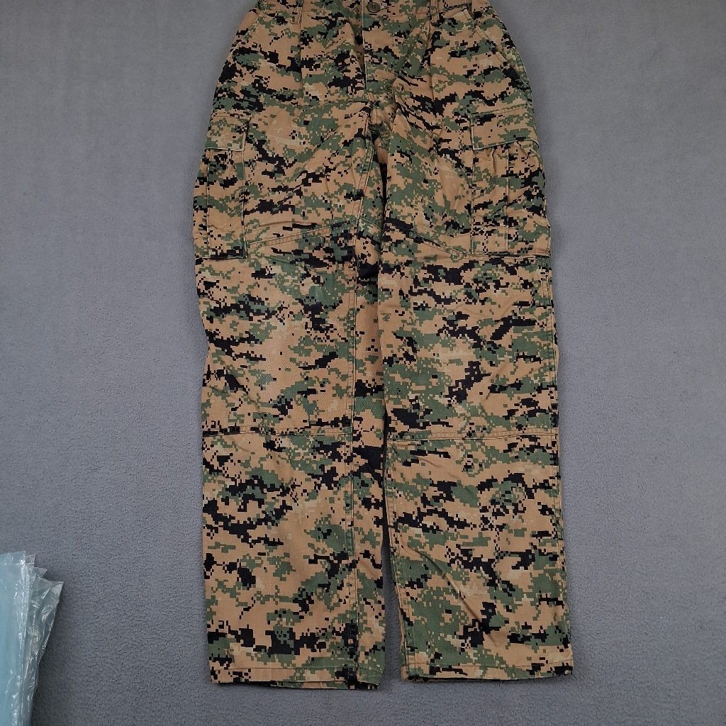 USMC MARPAT Woodland Camo Combat Trousers Cargo Pants Small Short MCCUU Military