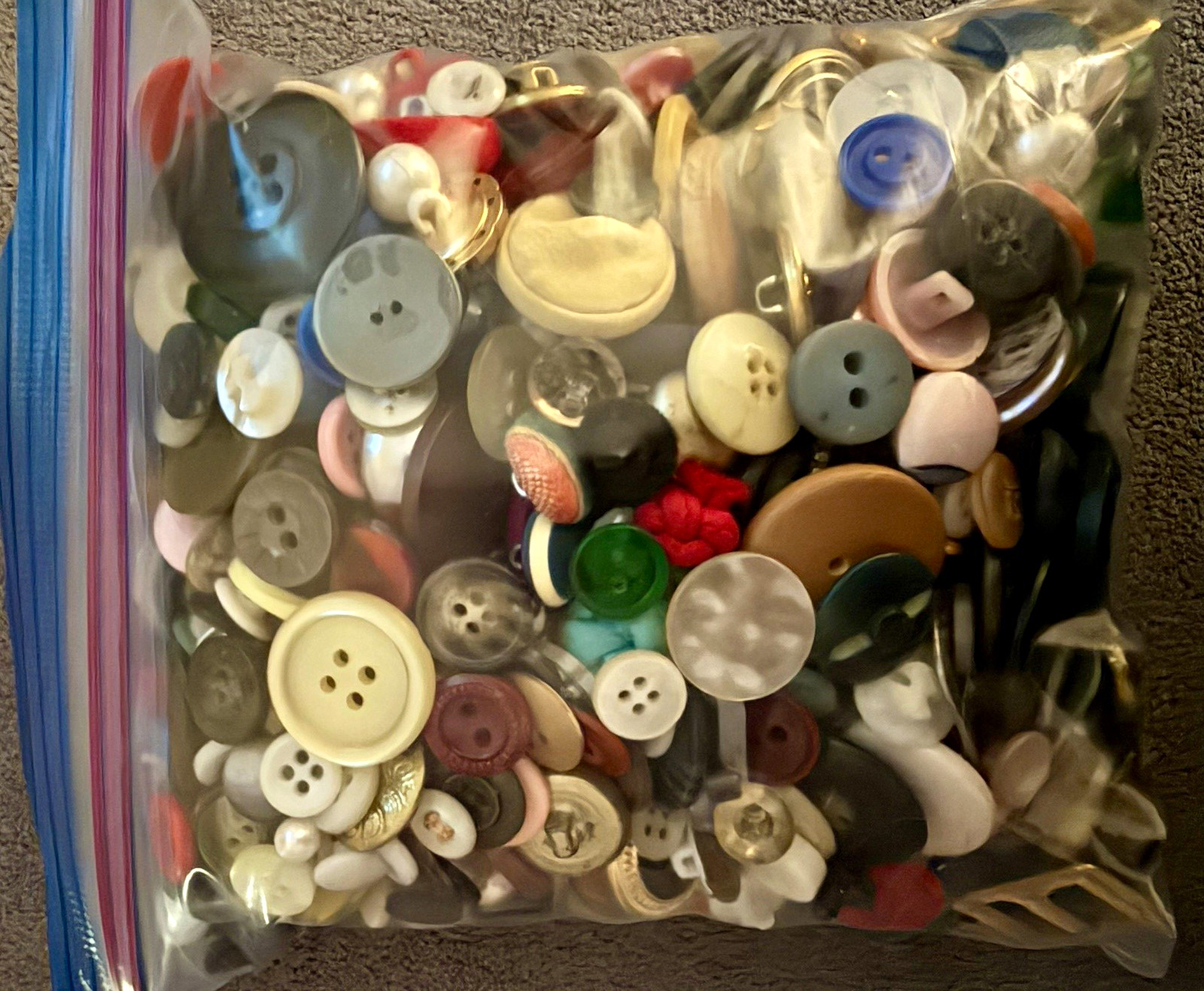 2-Pound Bag of Craft Buttons - a treasure trove
