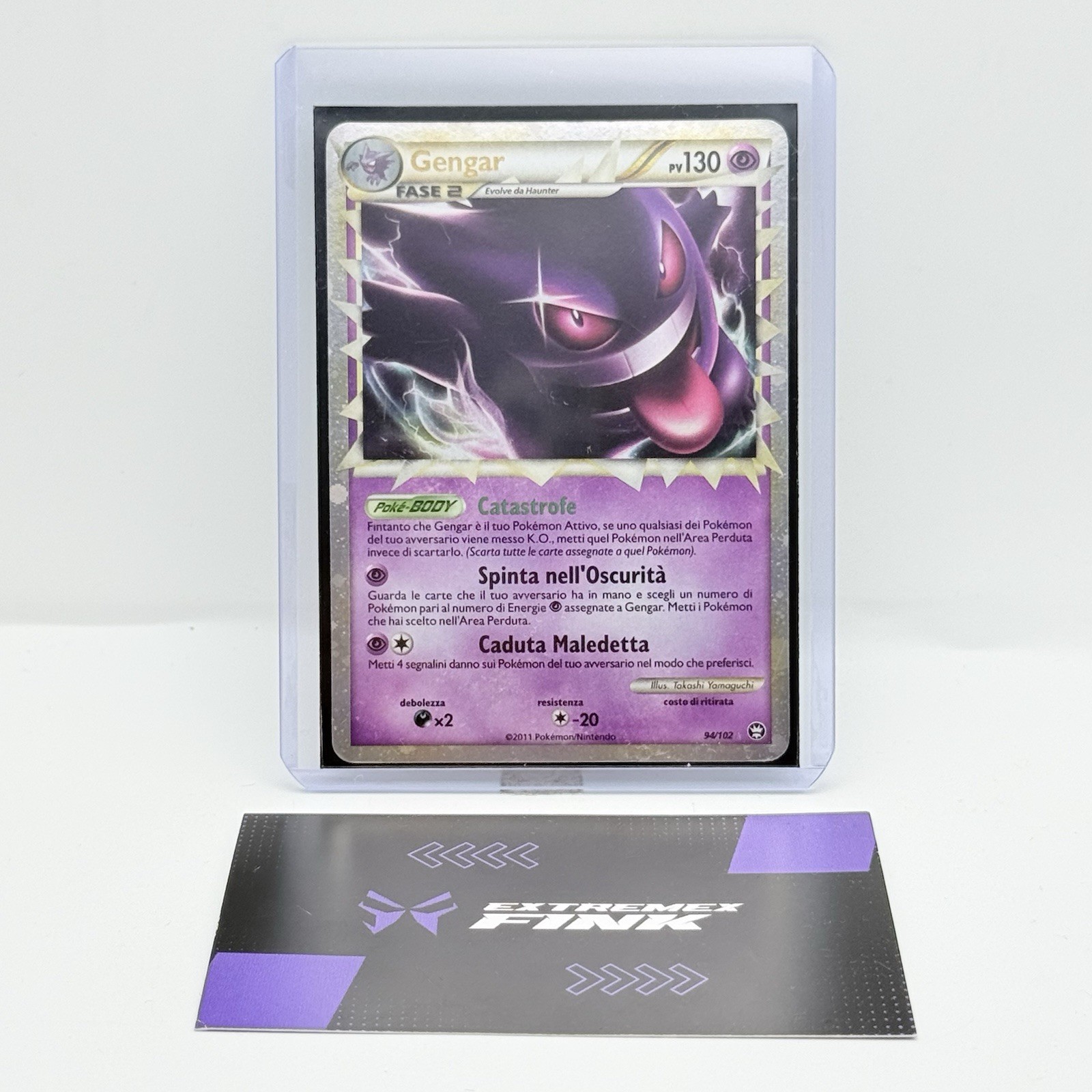 POKEMON CARD GENGAR PRIME 94/102 TRIUMPHAL BATTLES ITA - LIGHT PLAYED/GOOD