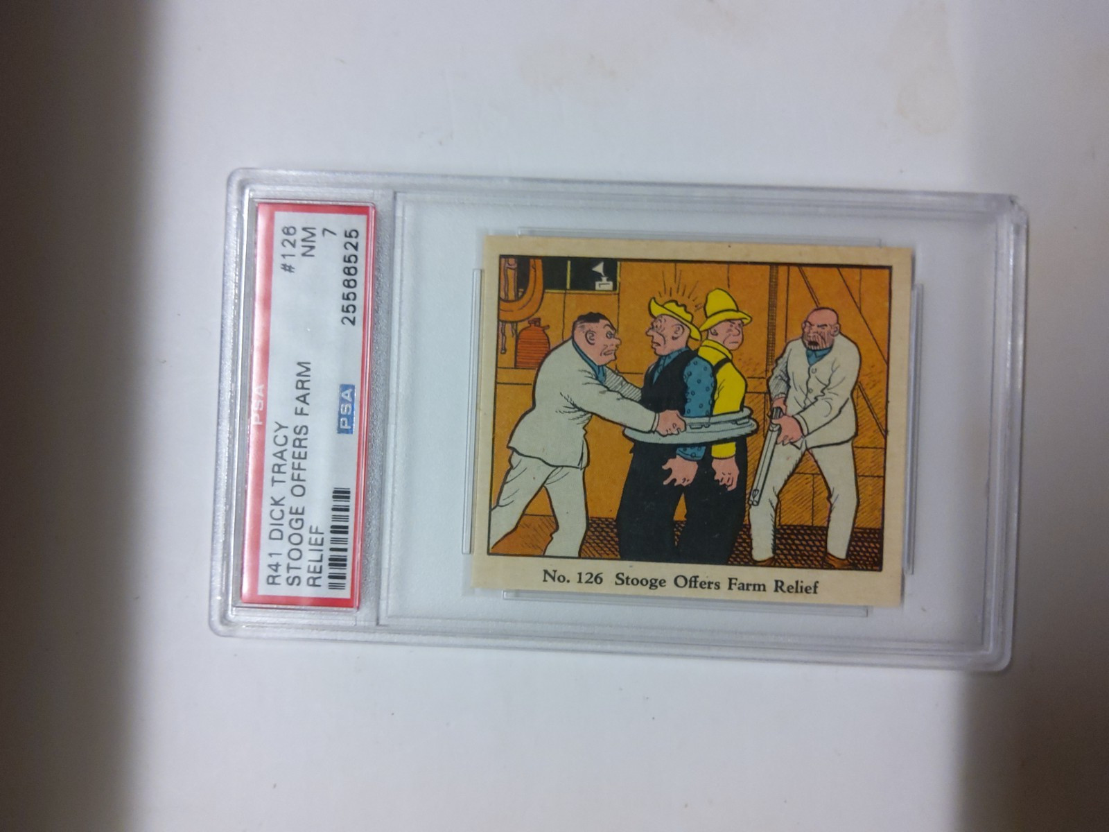 1937 , R41 DICK TRACY  CARAMELS,   card #126, ,  Beautiful ?