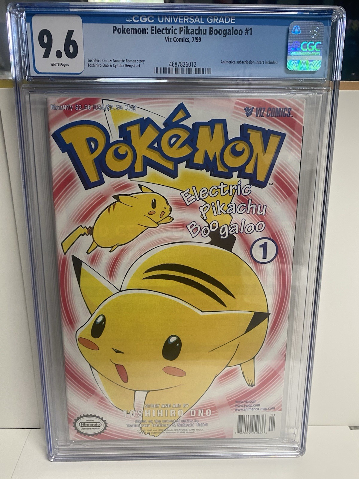 Pokémon: Electric Pikachu Boogaloo #1 CGC 9.6 Viz Comics 1999 FIRST PRINT