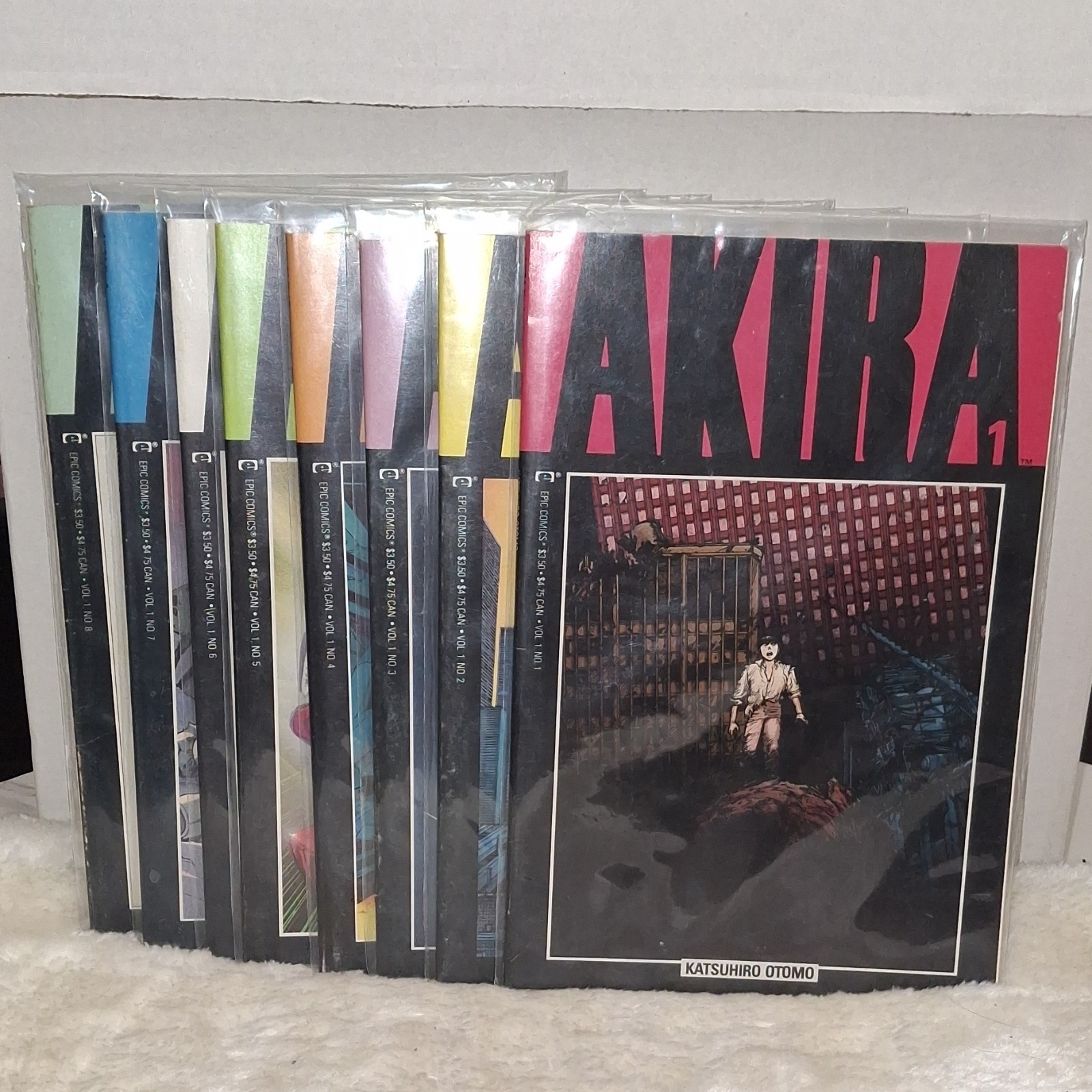 Lot of 8 Akira Vol. 1-8 Epic Comics Manga by Katsuhiro Otomo Softcover English Lot of 8 Akira Vol. 1-8 Epic Comics Manga by Katsuhiro Otomo Softcover English