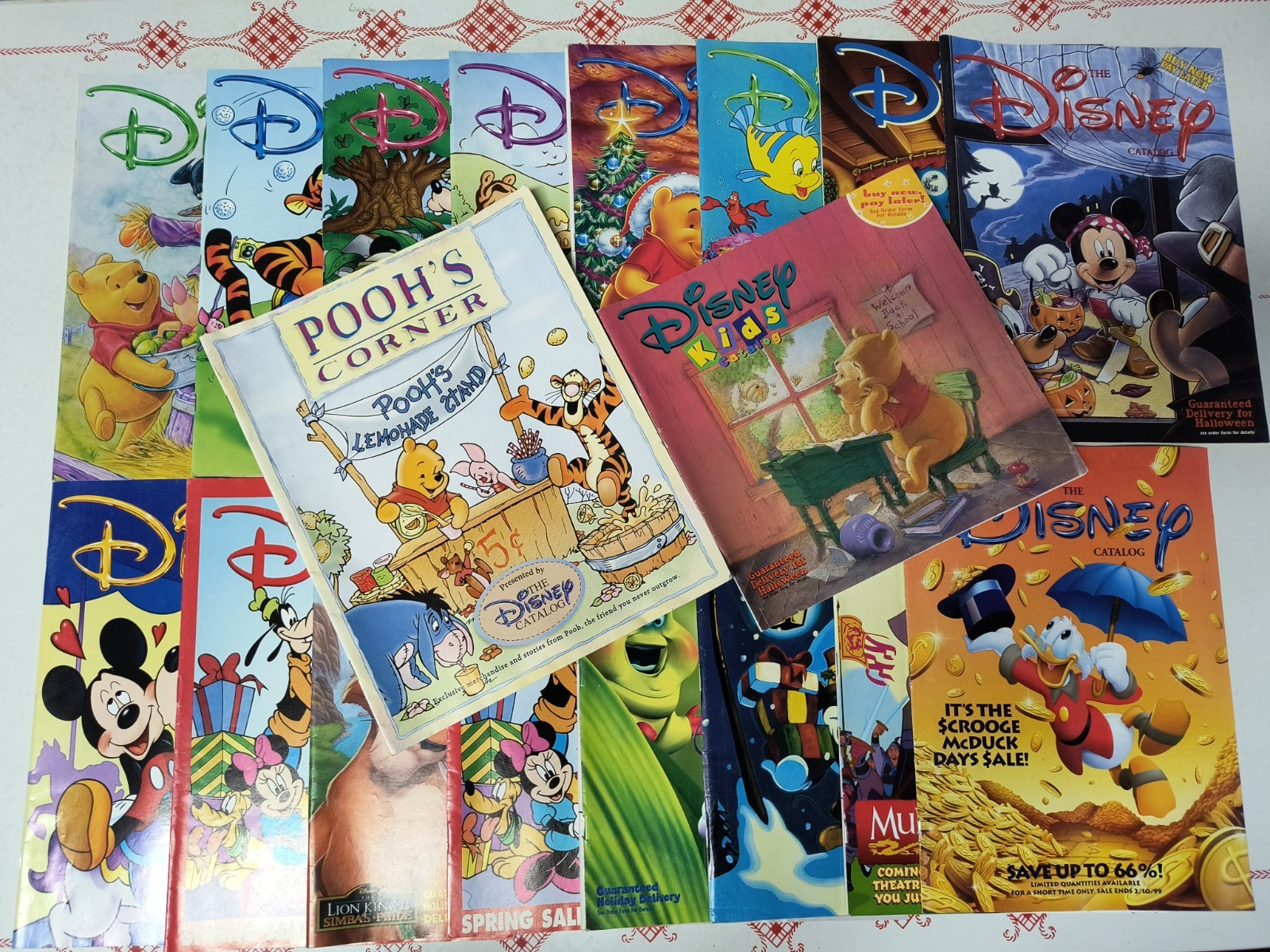 Disney Catalogs (Lot of 19) 1998 issue year