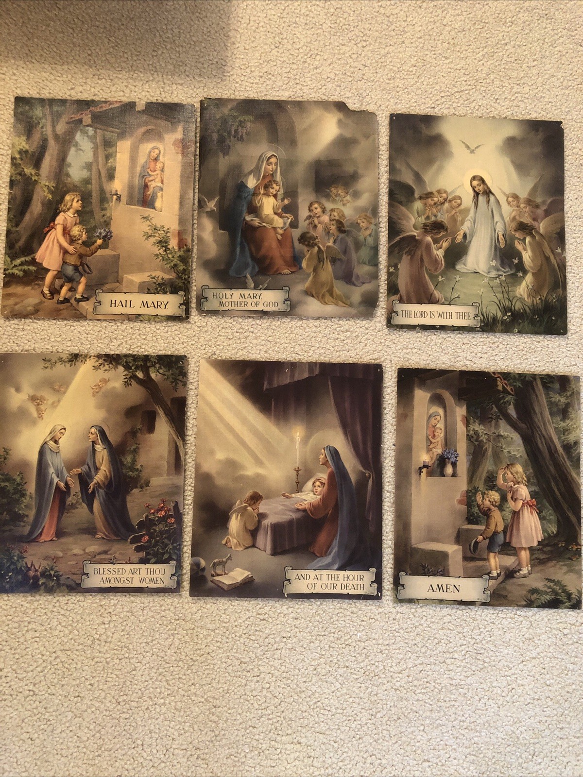 Hail Mary Prayer Classroom Posters 6 By Vencentini Vintage Italy  Hail Mary Prayer Classroom Posters 6 By Vencentini Vintage Italy 