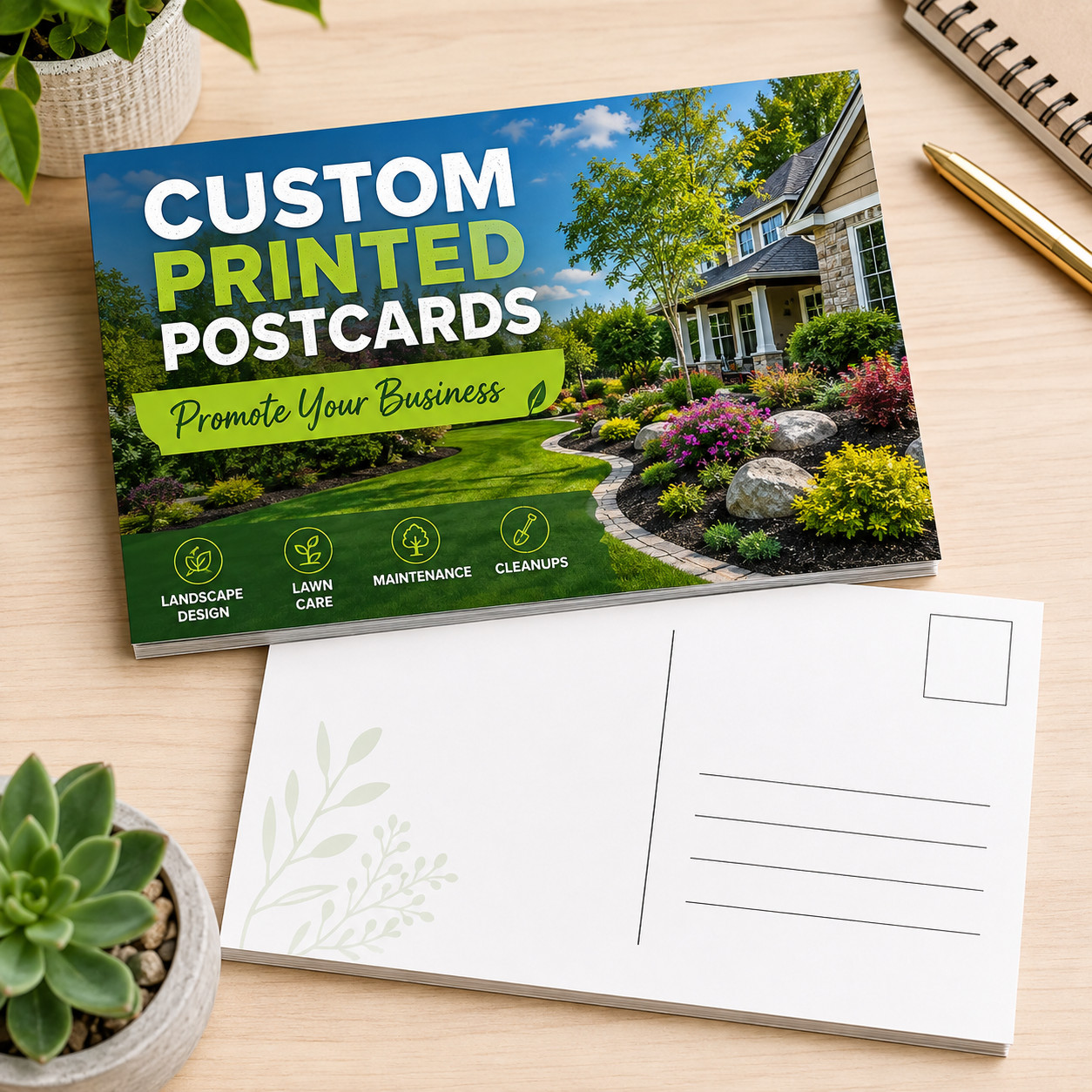 Custom Postcard Printing Personalized Full Color Promotional Cards