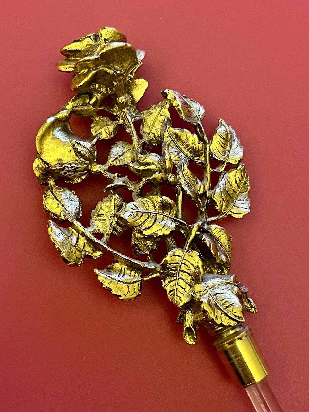 VTG Ormolu Hollywood Regency Orig 24Kgoldplated Matson Perfume ReplacementDauber