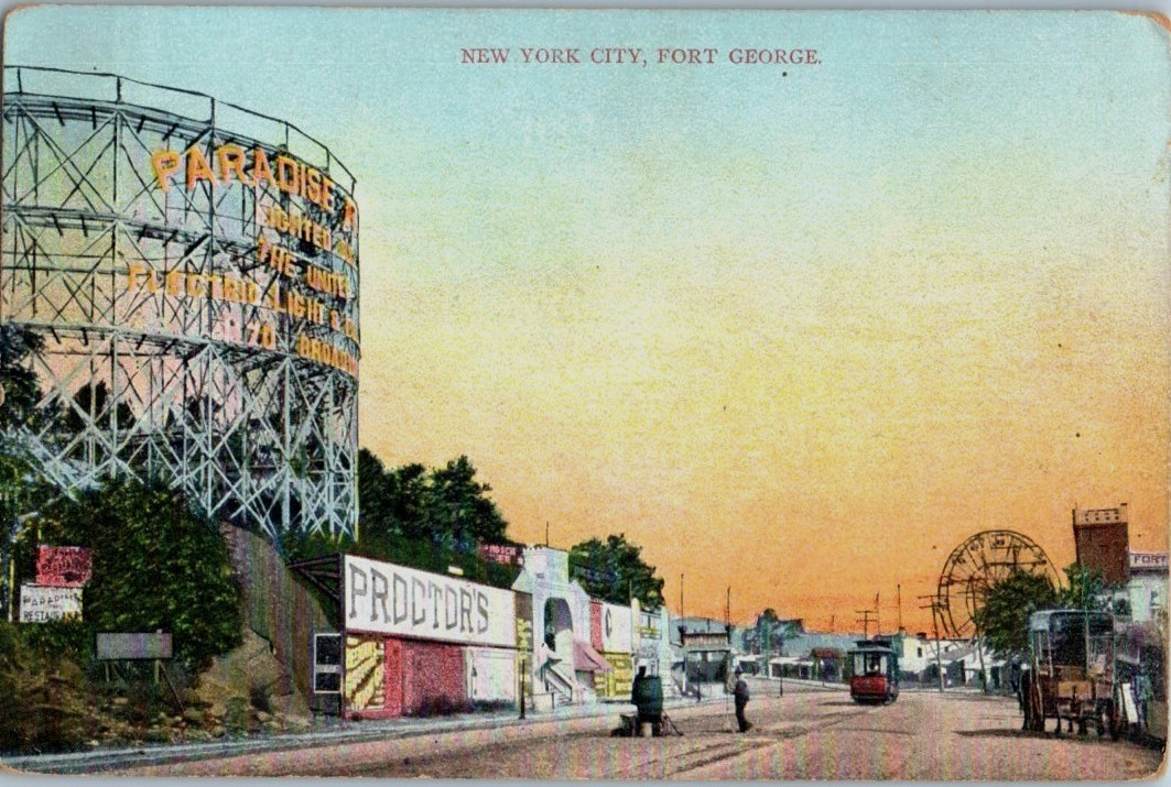 Vintage Postcard 1914 Fort George Amusement Pak, Manhattan, New York (NY)