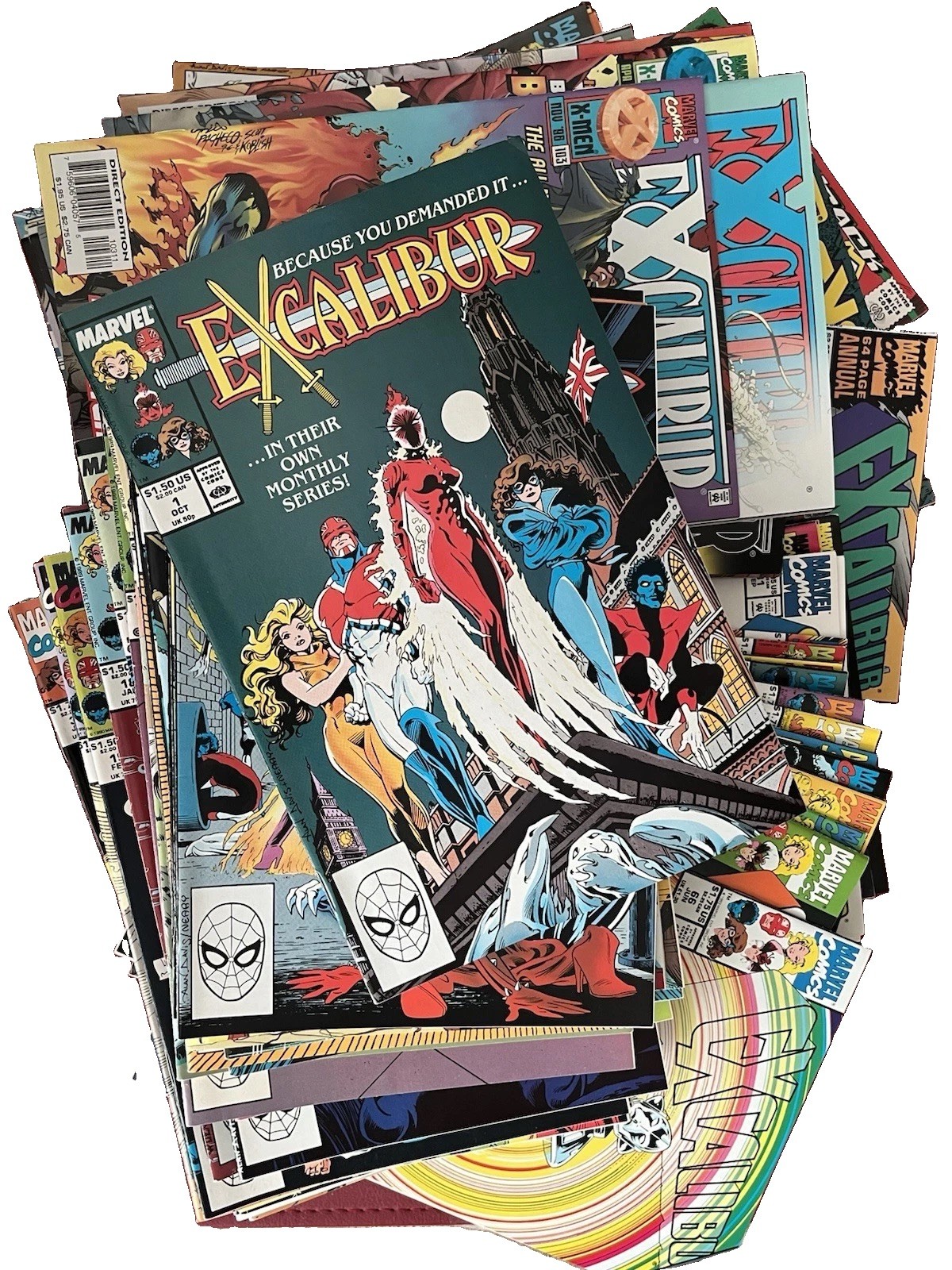 Excalibur V 1 #s 1-125 (-#s 28,30, 71,77), 2 As, 1 Flashback, 2 SE VF LOT Of 126