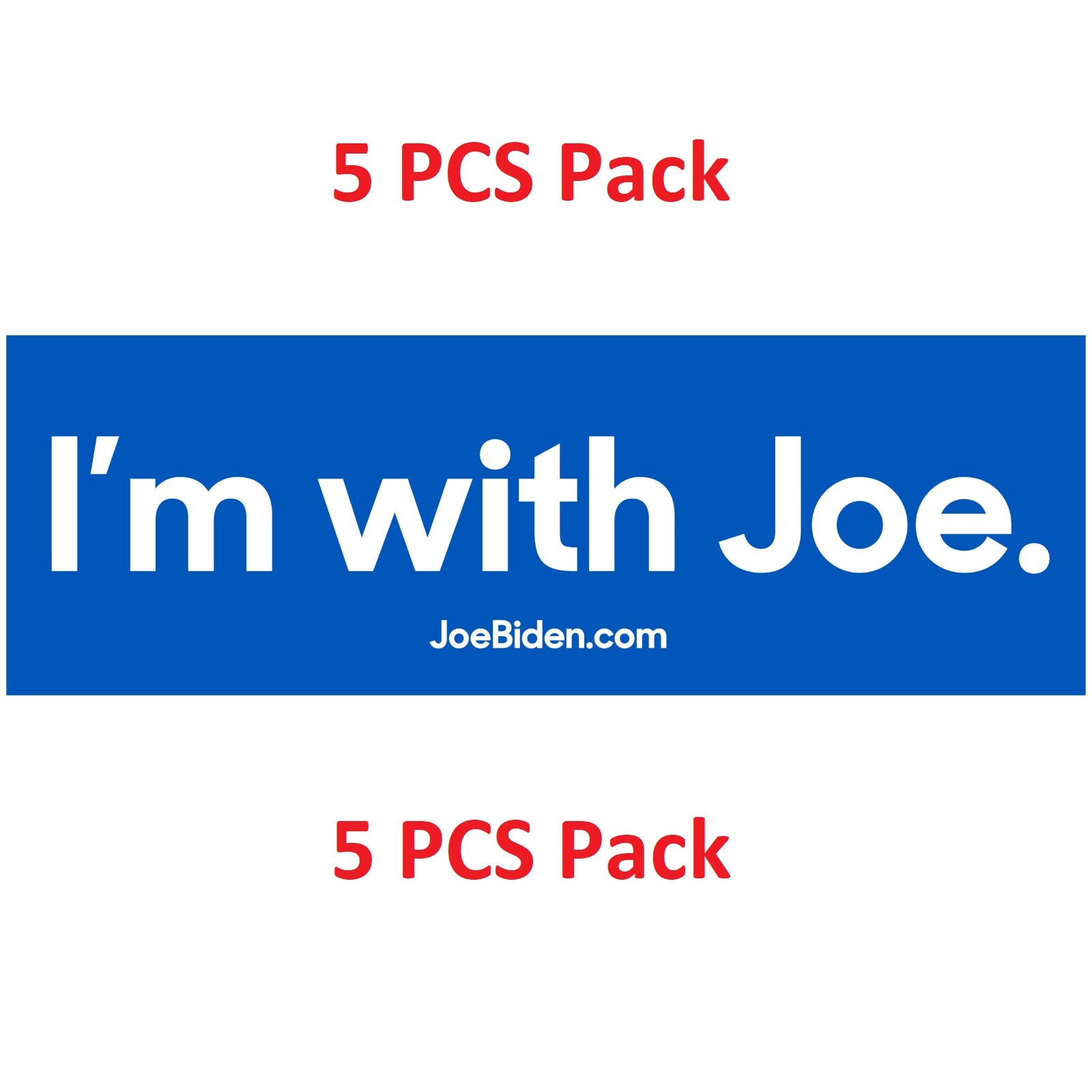 5 pcs I\'m with Joe Biden for President Campaign Vinyl Bumper Stickers Decal