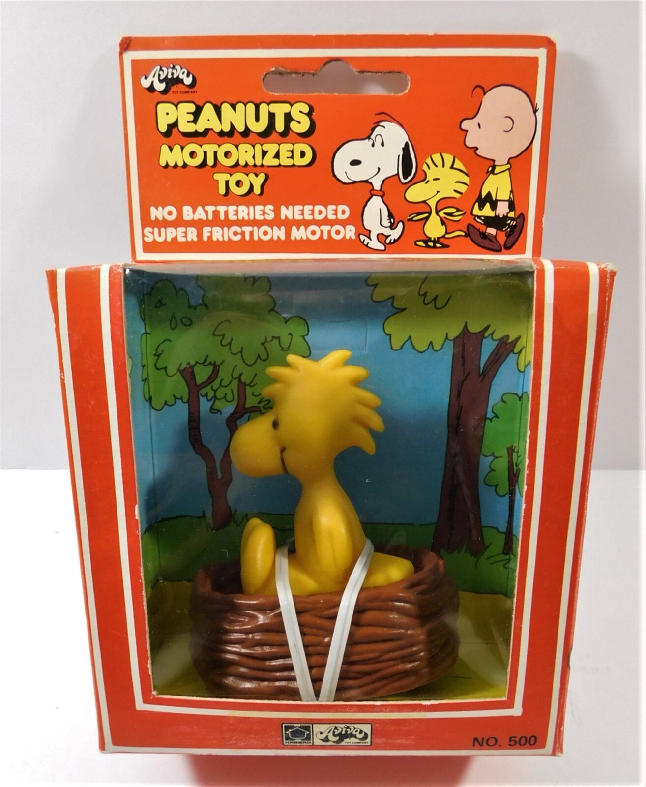 Vintage Aviva Peanuts Woodstock in Nest, Friction Toy, New in Box  Sweet 
