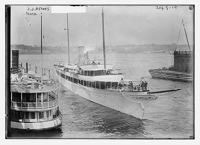 Photo:J.J. Astor\'s Nourma Yacht in Harbor