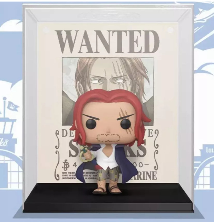 PRESALE Shanks Wanted Poster Funk Pop #1401 C2E2 *Shared Sticker Exclusive*