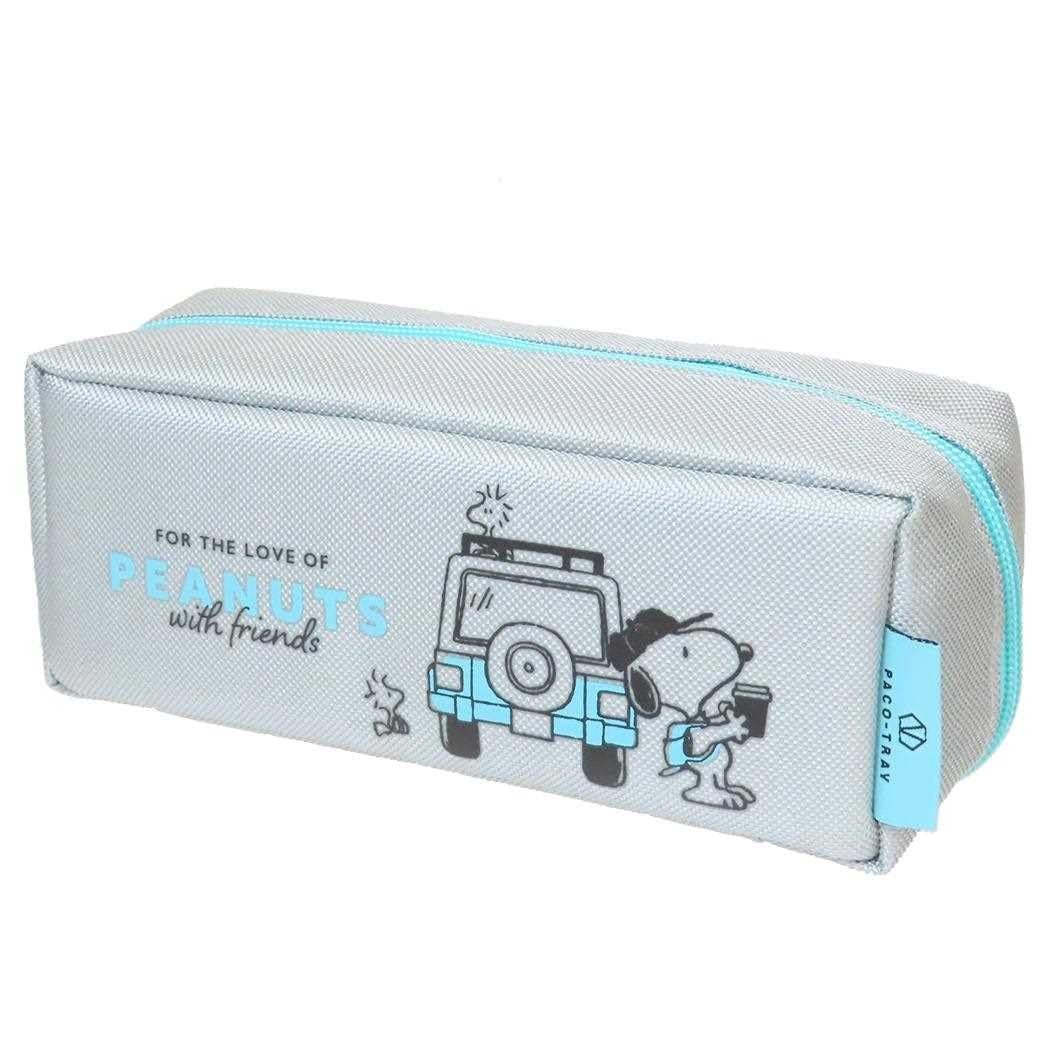 NEW Kamio Japan PEANUTS Snoopy PACO-TRAY Big Capacity Pen Case Enjoy Wagon